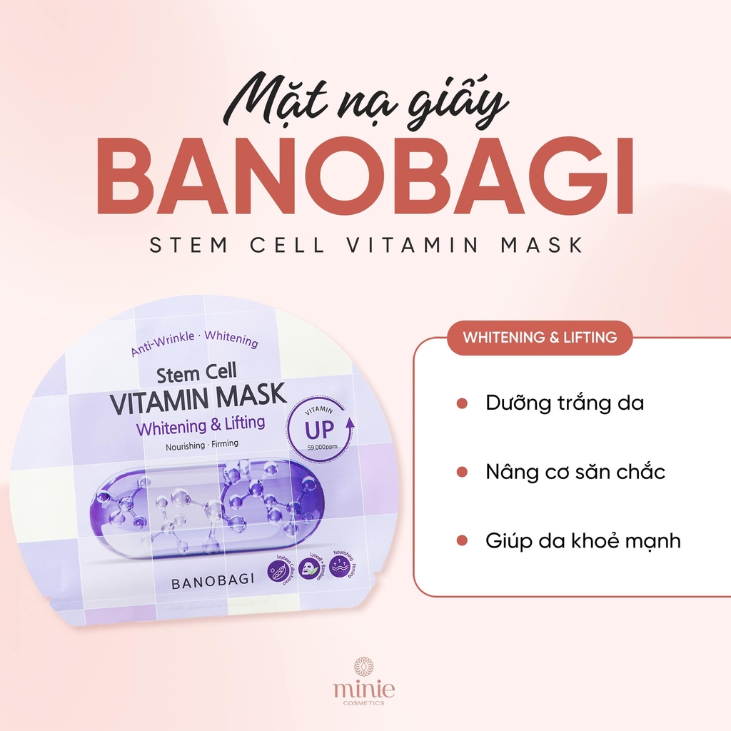 Mặt Nạ BANOBAGI STEM CELL VITAMIN MASK