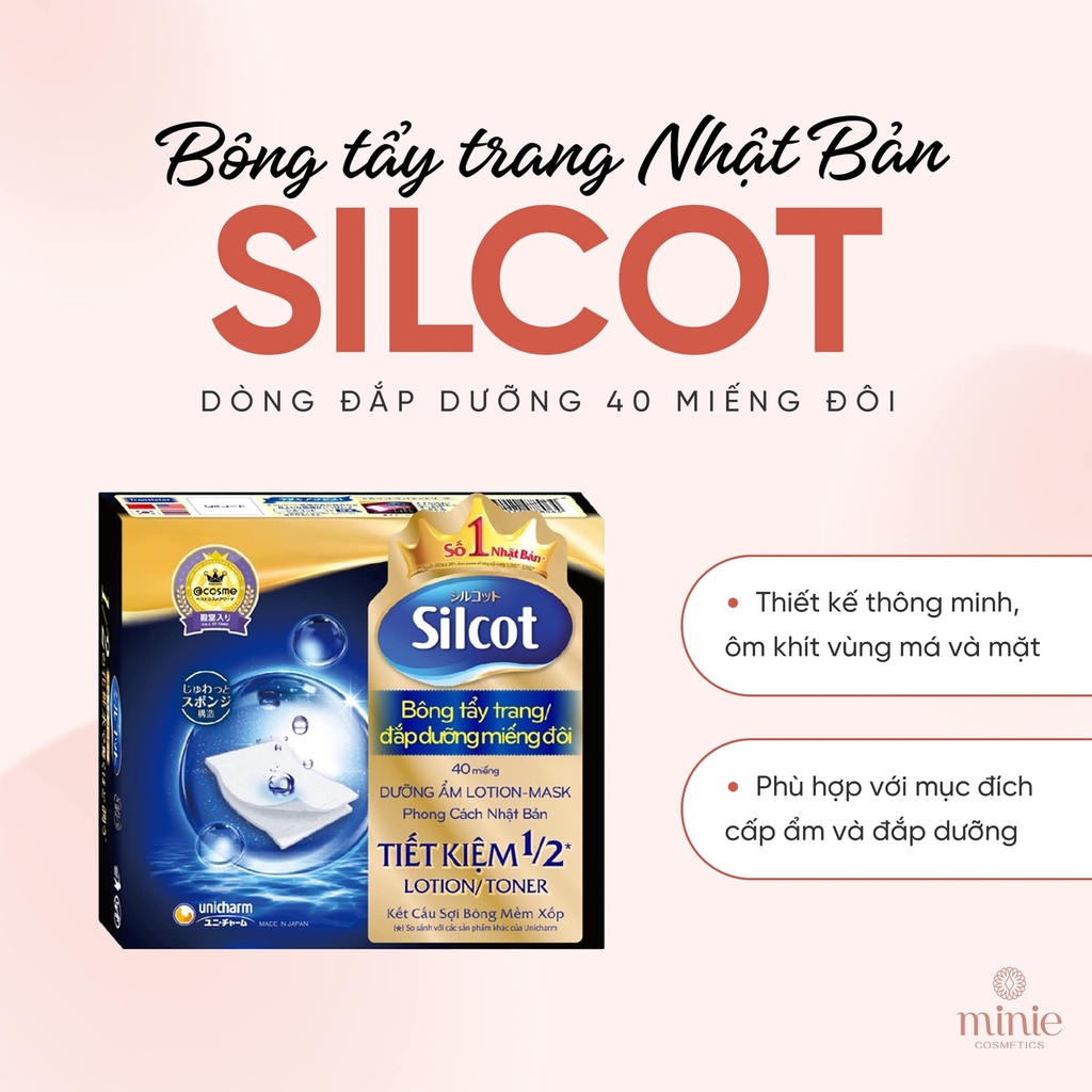 Bông Tẩy Trang Nhật Bản Cao Cấp SILCOT