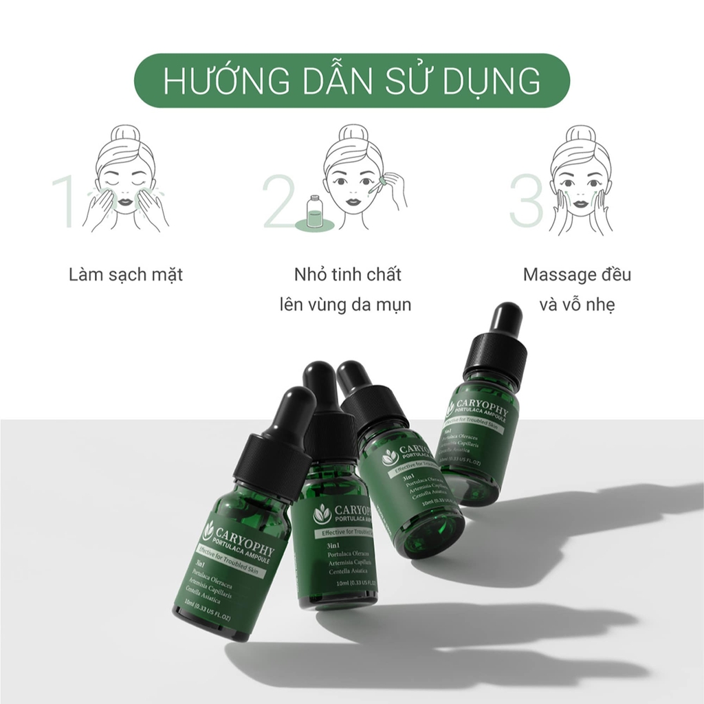 Tinh Chất Chăm Sóc Cho Da Mụn Caryophy Portulaca Ampoule