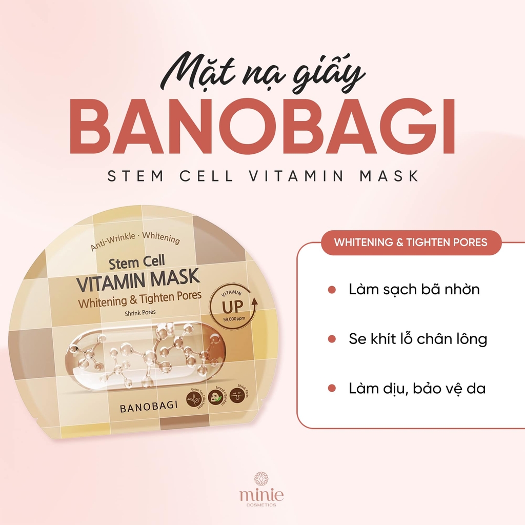 Mặt Nạ BANOBAGI STEM CELL VITAMIN MASK