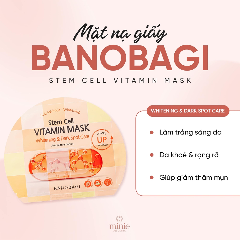 Mặt Nạ BANOBAGI STEM CELL VITAMIN MASK