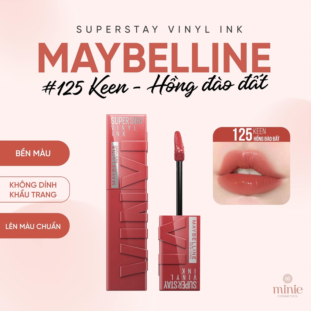 Son Kem Bóng Bền Màu, Nhẹ Môi Maybelline New York Superstay Vinyl Ink 4.2ml