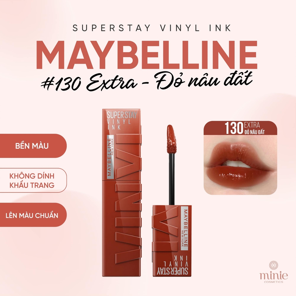 Son Kem Bóng Bền Màu, Nhẹ Môi Maybelline New York Superstay Vinyl Ink 4.2ml