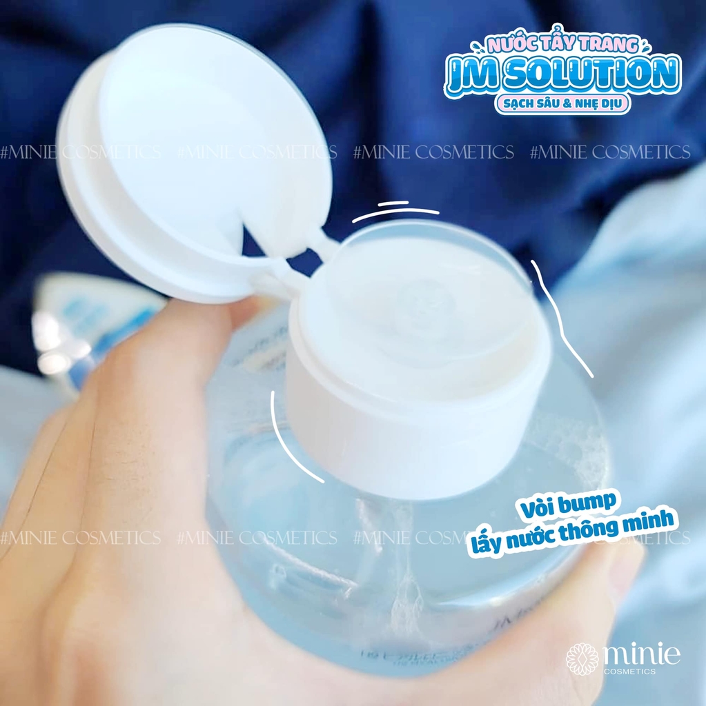 Nước Tẩy Trang JMsolution Hyaluronic Acid Mọi Loại Da 500ml Hyaluronic Ampoule Cleansing Water