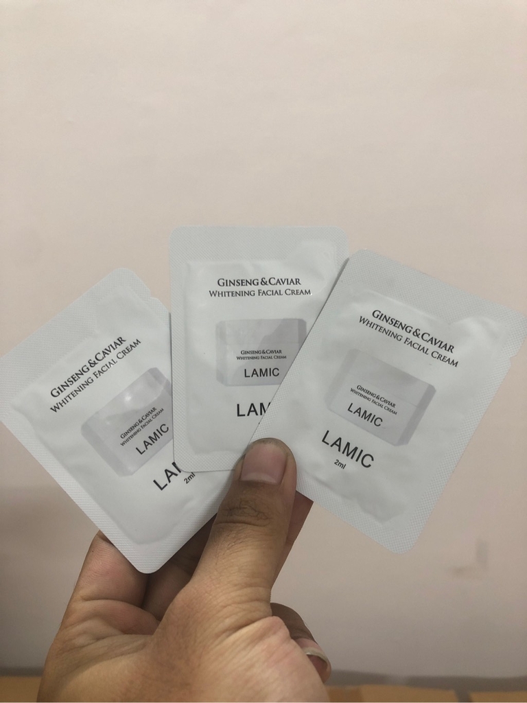 Sample Kem Dưỡng Ẩm, Nâng Tone Da, Chống Lão Hóa , Mờ Thâm Nám Lamic Ginseng & Caviar Whitening Facial Cream