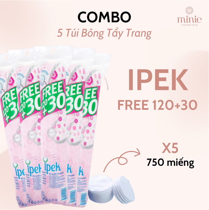 Bông Tẩy Trang Ipek 150 Miếng Cotton Pads