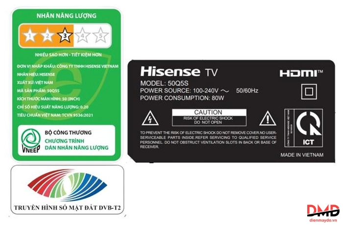 Smart Tivi Hisense QLED 50 inch 50Q5S