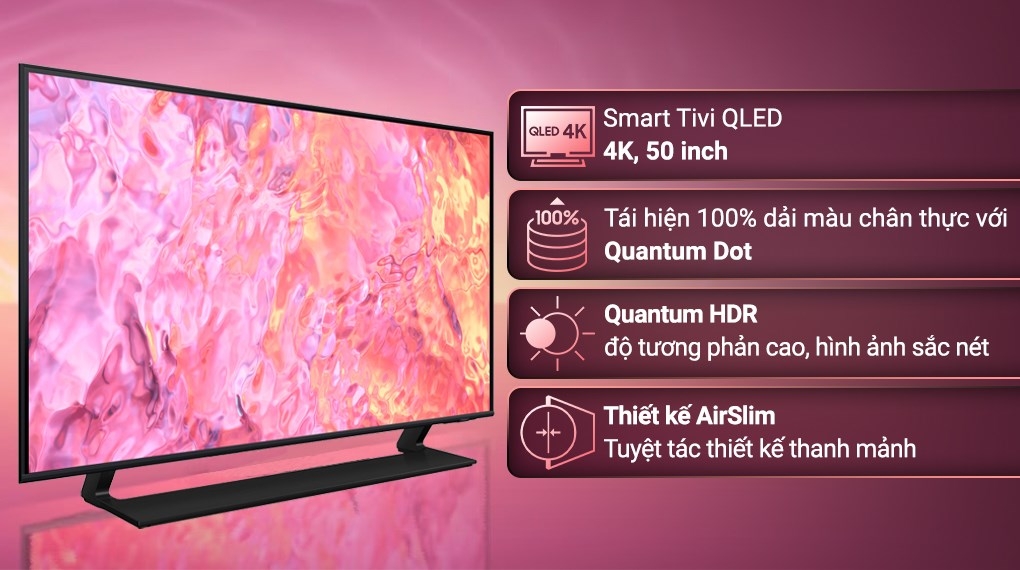Smart Tivi QLED 4K 50 inch Samsung QA50Q60C