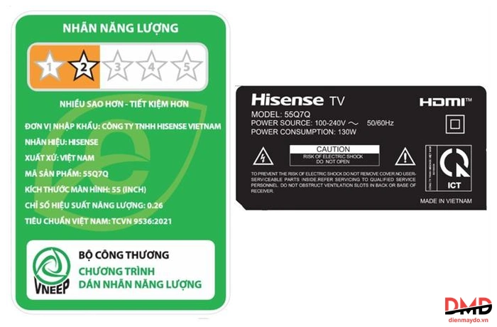 Smart Tivi Hisense QLED 55 inch 55Q7Q