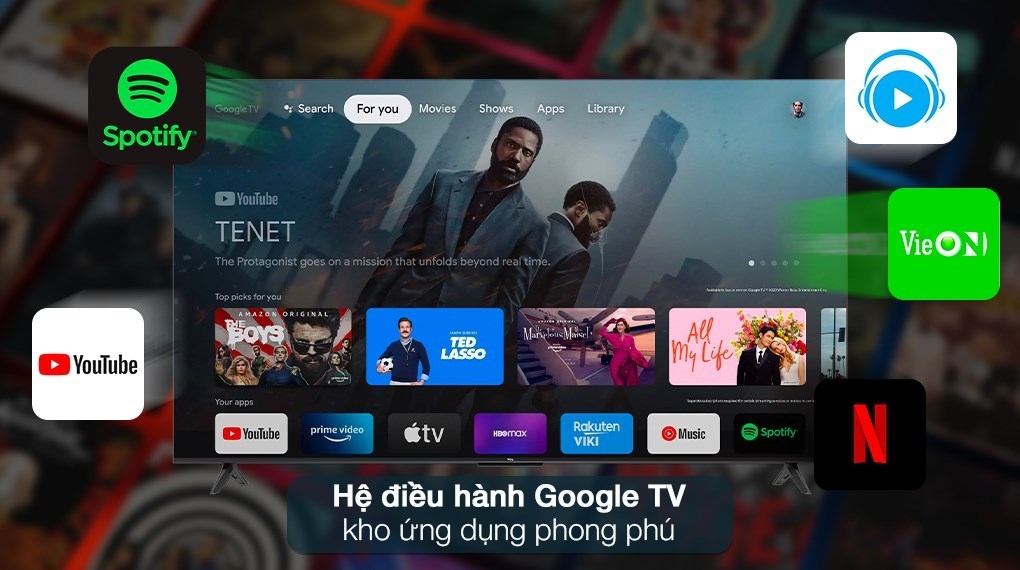 Google Tivi TCL 4K 58 inch 58P635