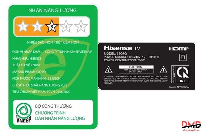 Smart Tivi Hisense QLED 65 inch 65Q7Q