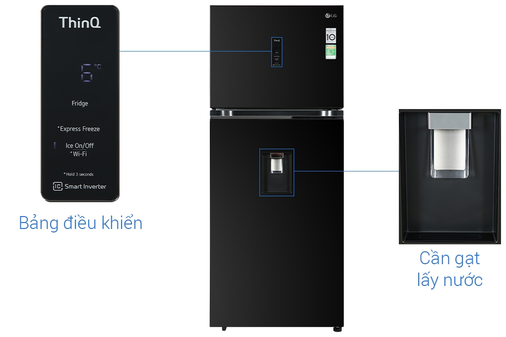 Tủ lạnh LG Inverter 374 lít GN-D372BLA