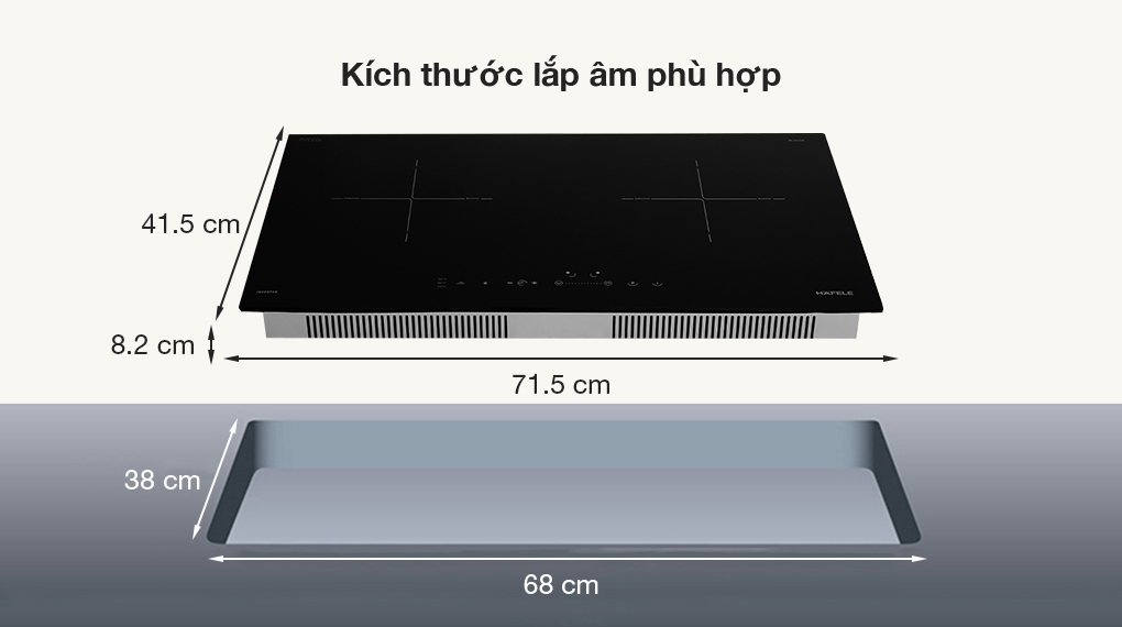 Bếp từ đôi Hafele HC-I2712A