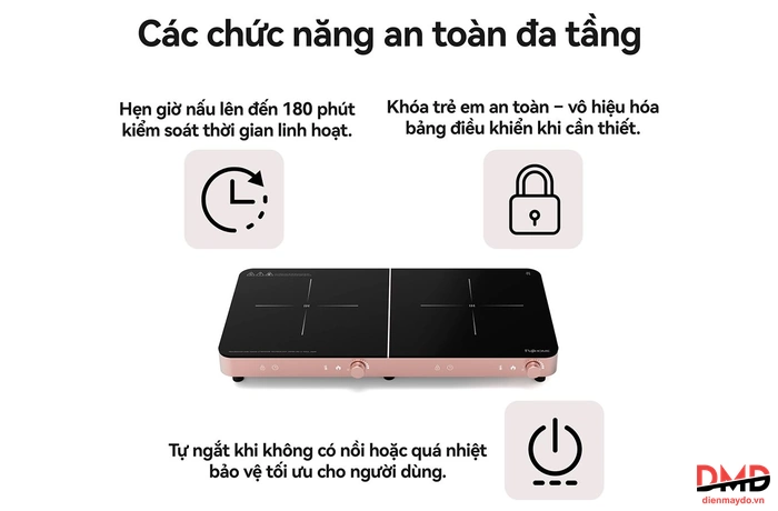 Bếp từ đôi FUJIHOME IC2602P