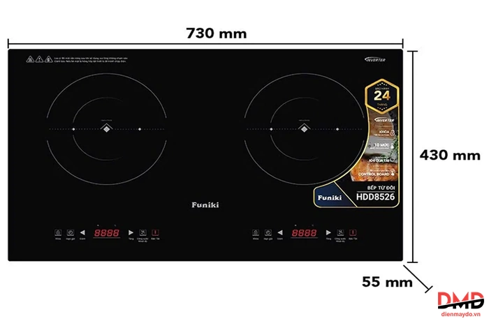 Bếp từ đôi Funiki HDD8526 3500W