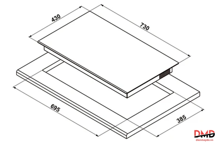 Bếp từ đôi Hafele HC-I7326B