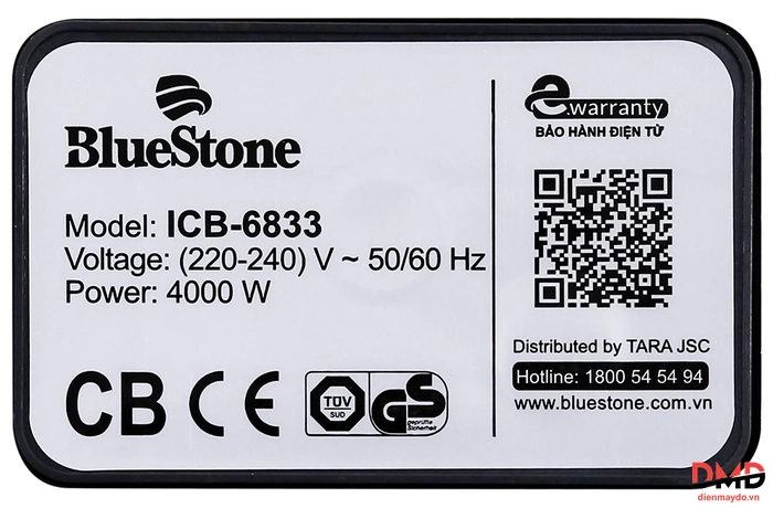 Bếp từ đôi lắp âm BlueStone ICB-6833