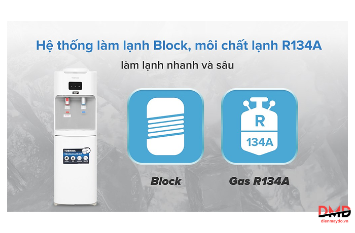 Cây nước nóng lạnh Toshiba RWF-W1664TV(W1) 670W