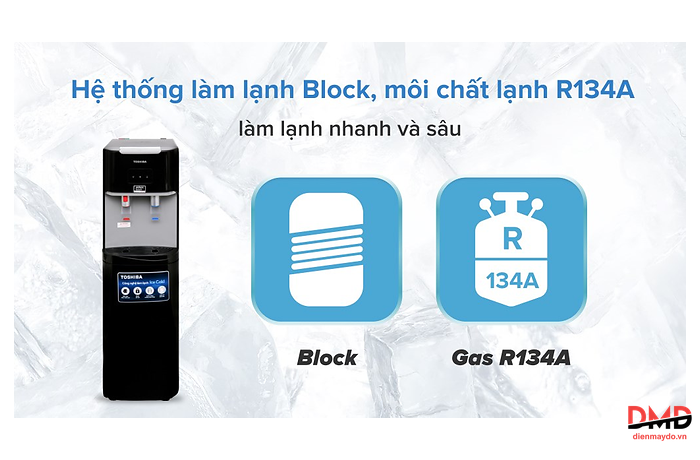Cây nước nóng lạnh Toshiba RWF-W1669BV(K1) 650W