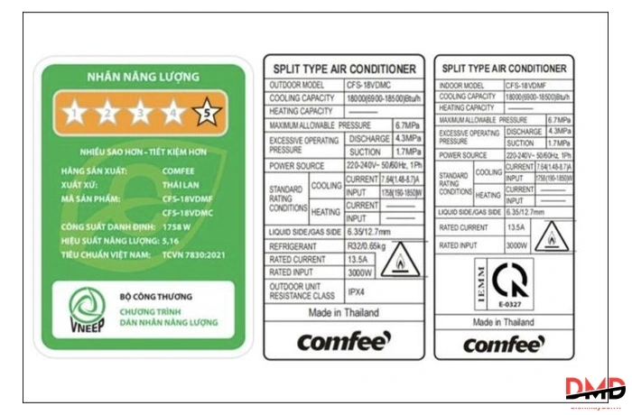 Điều hòa Comfee Inverter 2 HP CFS-18VDM