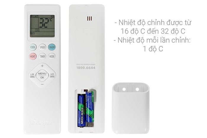 Điều hòa Casper Inverter 1.5 HP TC-12IS36