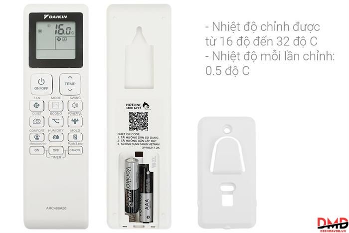 Điều hòa Daikin Inverter 1.5 HP ATKB35ZVMV