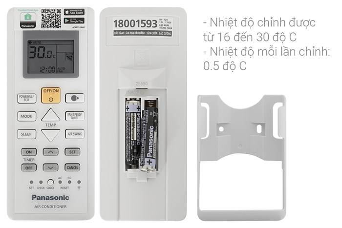 Điều hòa Panasonic Inverter 2 HP CU/CS-PU18AKH-8