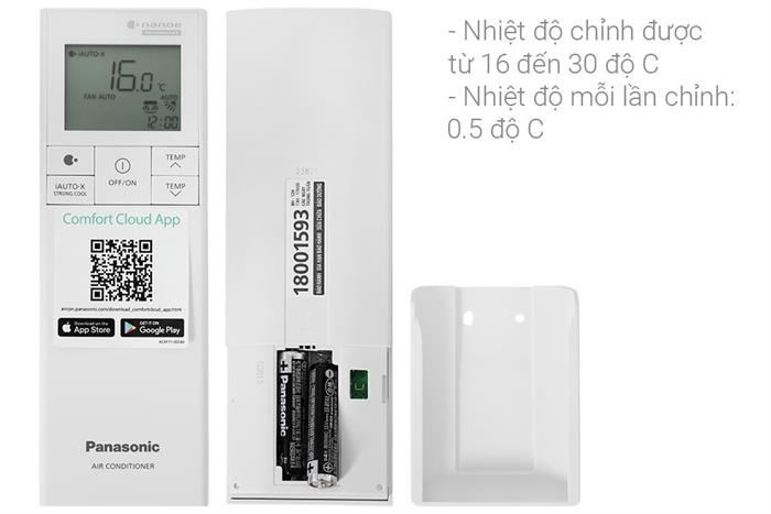 Điều hòa Panasonic Inverter 2 HP CU/CS-U18BKH-8