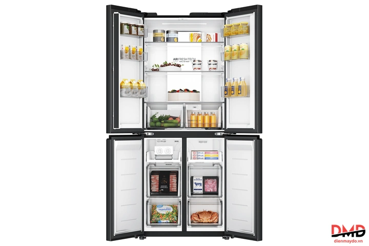 Tủ lạnh Aqua Inverter Multi Door 454 lít AQR-M505XA(GB)