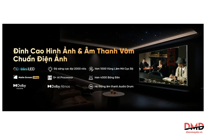 Google Tivi Coocaa Khung tranh 86 inch 86L85