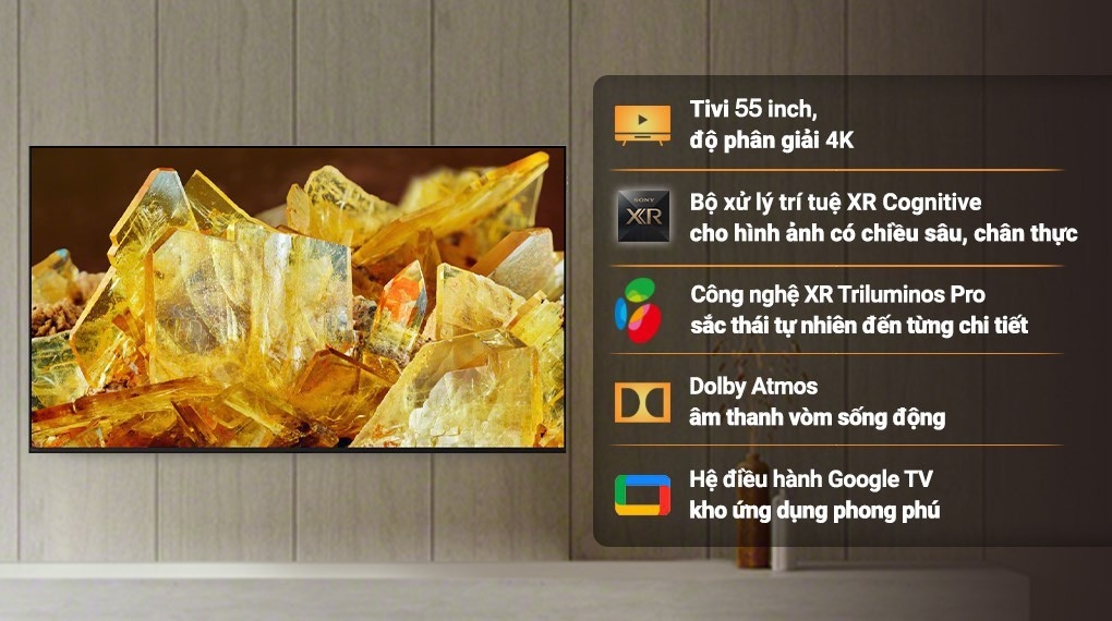 Google Tivi Sony 4K 55 inch XR 55X90L