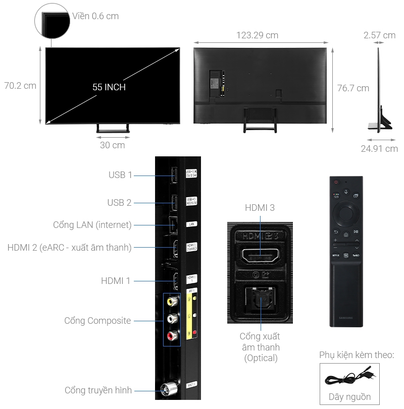 Smart Tivi Samsung 4K Crystal UHD 65 inch 65BU8500