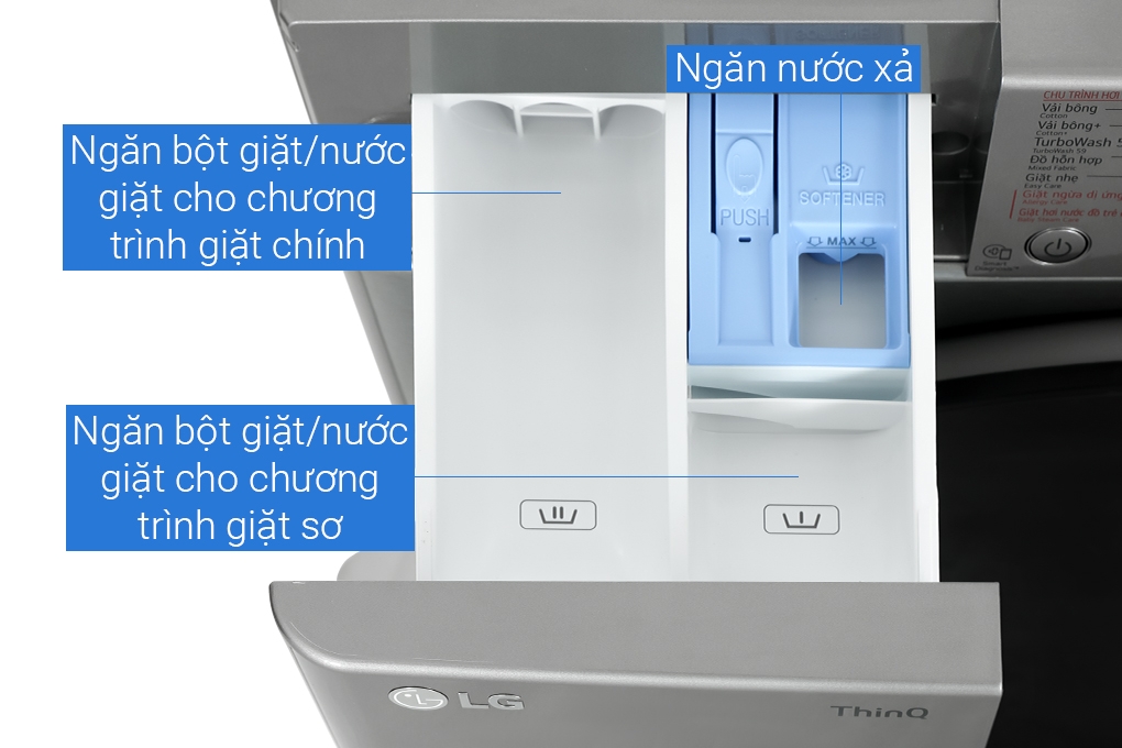 Máy giặt sấy LG AI DD Inverter giặt 10 kg sấy 6 kg FV1410D4P