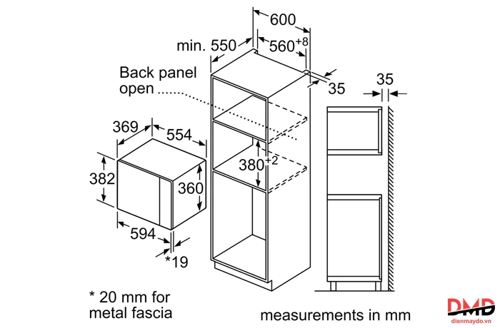 Lò vi sóng Bosch BEL554MB2 25 lít