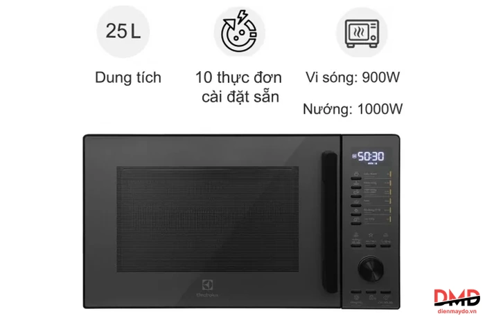 Lò vi sóng có nướng Electrolux EMG25D22BM 25 lít