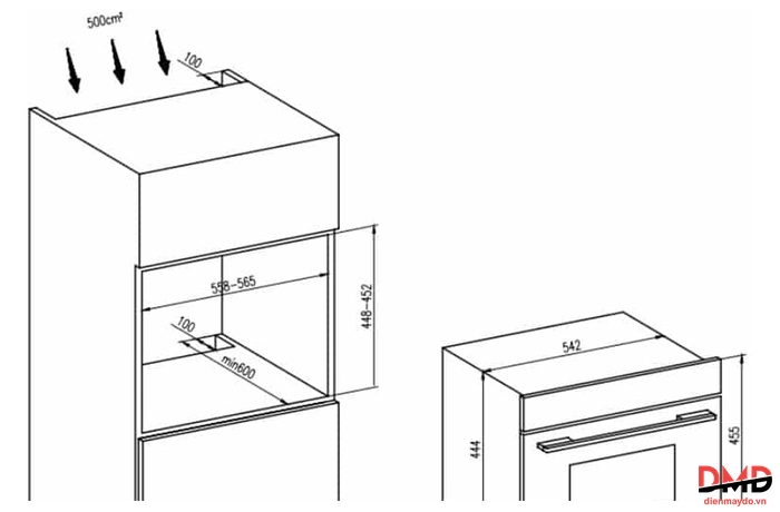 Lò vi sóng kết hợp nướng Hafele HC-MWO381B 495.10.044 38 lít