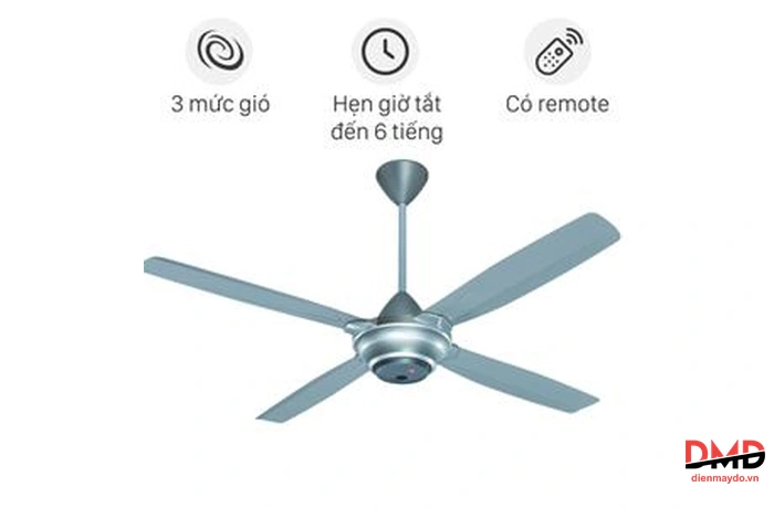 Quạt trần KDK 4 cánh M56XR(SIL) 59W