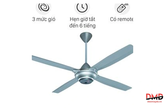 Quạt trần KDK 4 cánh M56XR(SIL) 59W