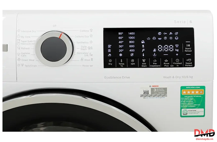 Máy giặt sấy Bosch 10/6 kg WNA254U0SG