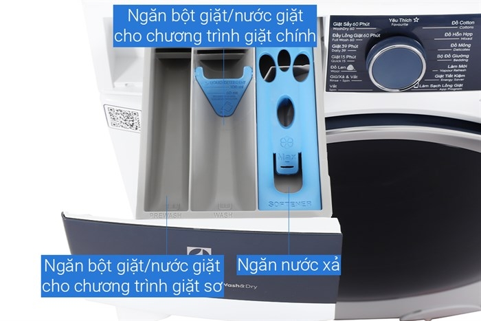 Máy giặt sấy Electrolux Inverter 11/7 kg EWW1142Q7WB