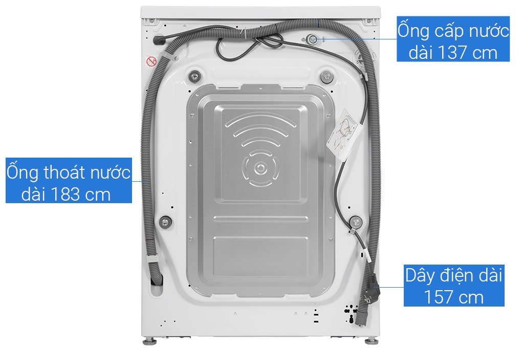 Máy giặt sấy LG Inverter 11/7 kg FV1411D4W