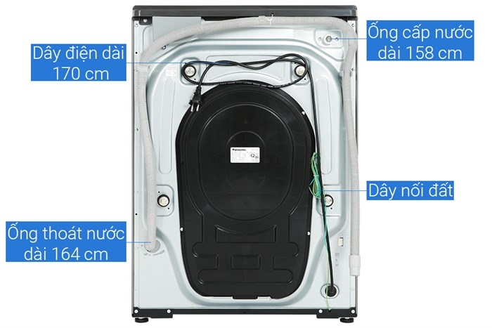 Máy giặt sấy Panasonic Inverter 10/2 kg NA-V10FR1BVT
