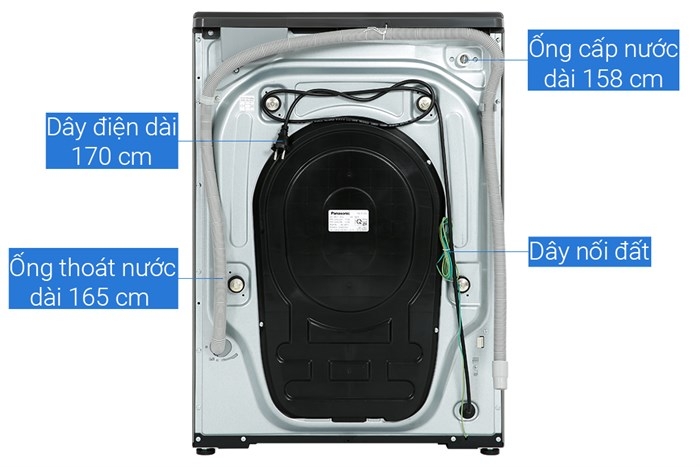 Máy giặt sấy Panasonic Inverter 10.5/2 kg NA-V105FC1LV