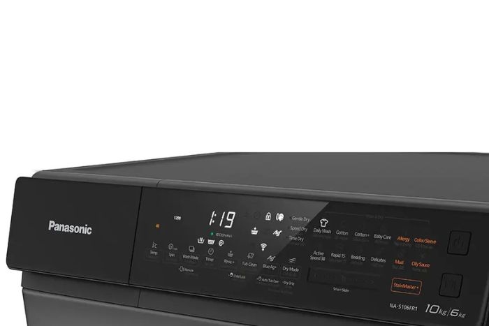 Máy giặt sấy Panasonic Inverter 10/6 kg NA-S106FR1BV