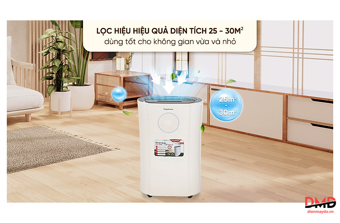 Máy hút ẩm kết hợp lọc không khí Nagakawa NAD8559 20 lít
