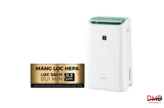 Máy hút ẩm kết hợp lọc không khí Sharp DW-E16FA-W 16 lít