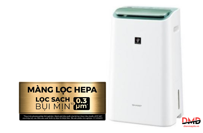 Máy hút ẩm kết hợp lọc không khí Sharp DW-E16FA-W 16 lít