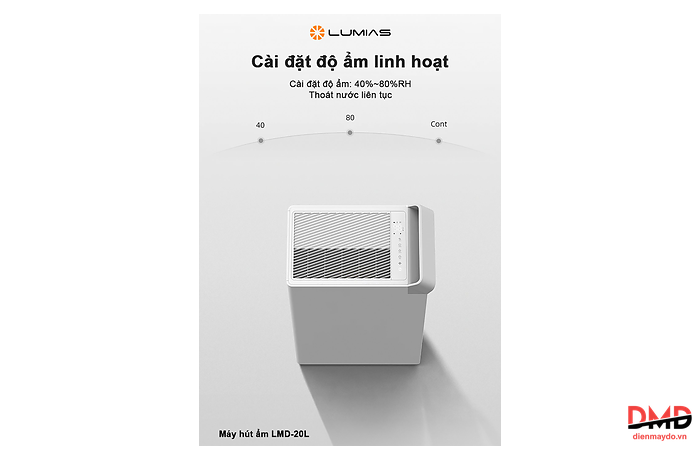 Máy hút ẩm Lumias LMD-20L 20 lít