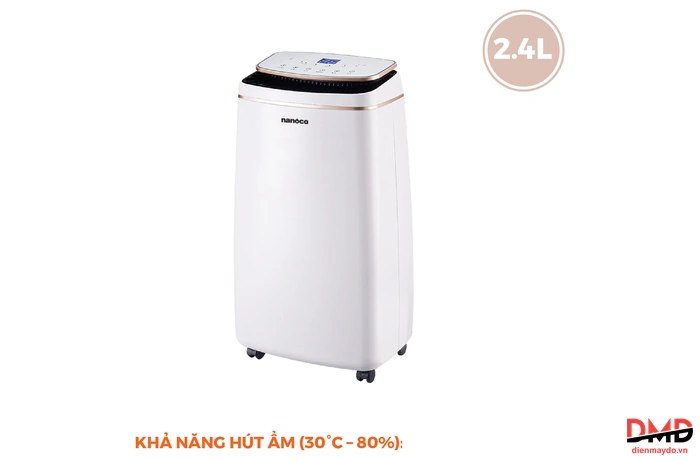 Máy Hút Ẩm Nanoco NDH102 2.4 lít