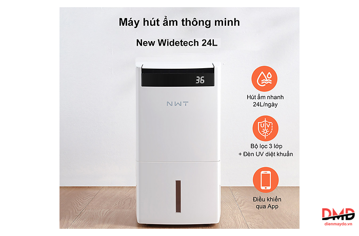 Máy hút ẩm WIDETECH WDH24WU1 24 lít